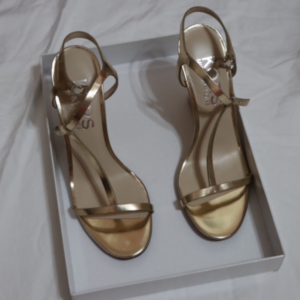 Michael Kors Gold Wedges